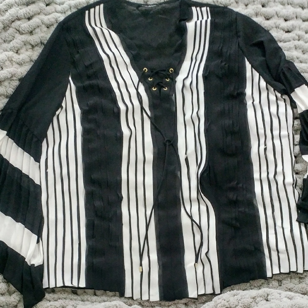 Dior Dior flair sleeve blouse